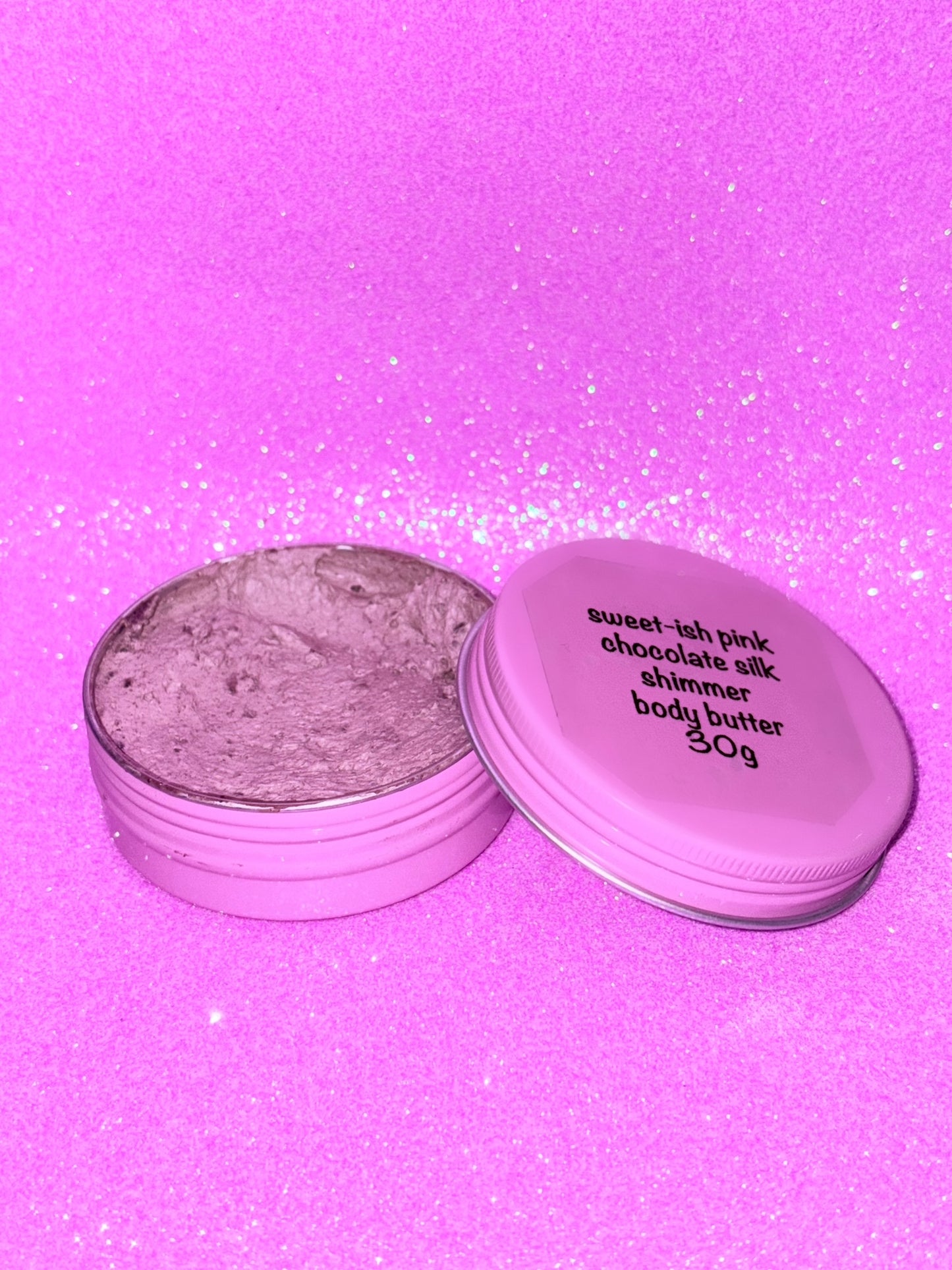 Chocolate Silk Shimmer Body Butter – Spiked Dessert Collection (30g)