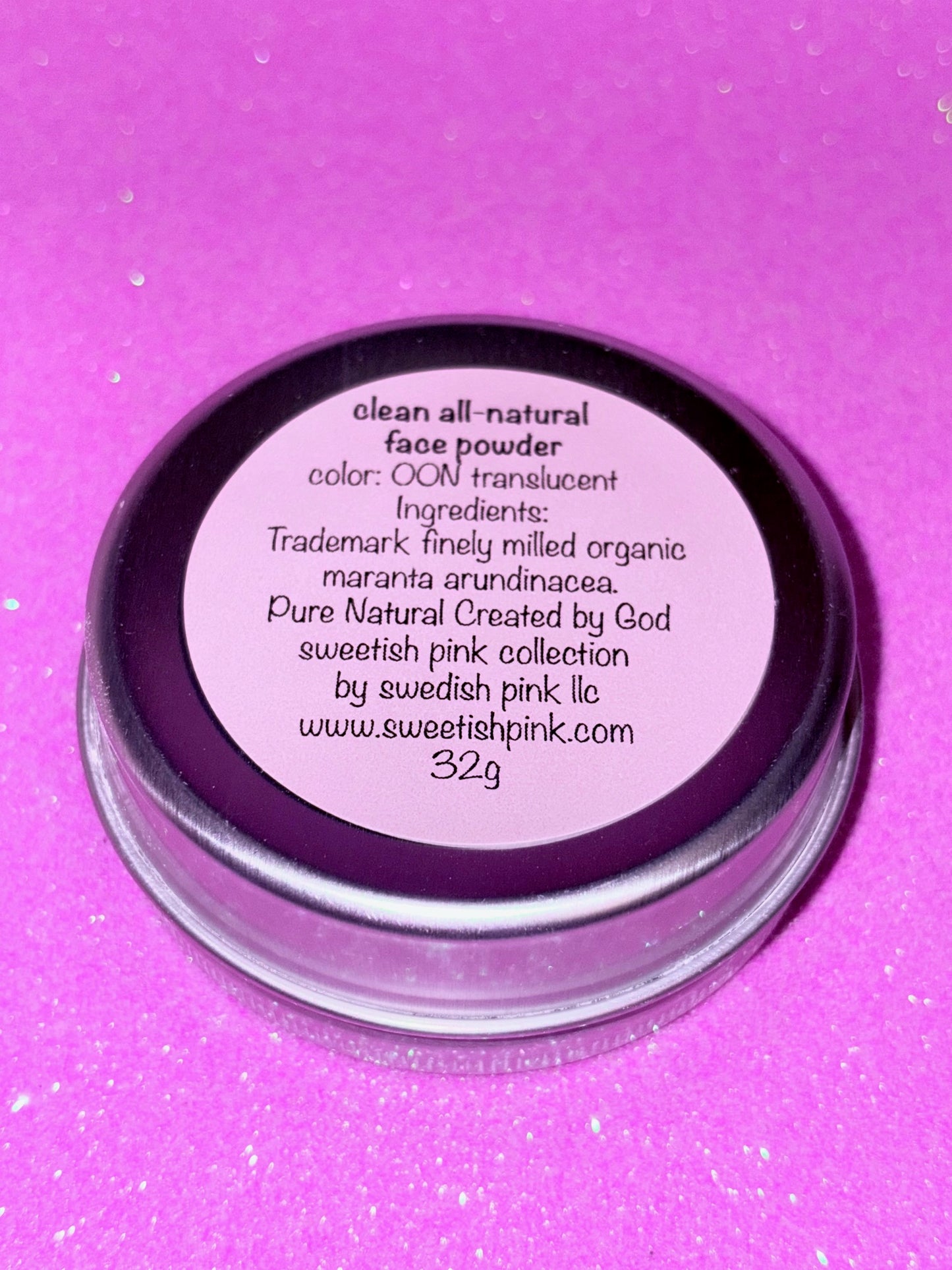 Sweet-ish Dry Batter for the Face – Organic Translucent Loose Powder 32g
